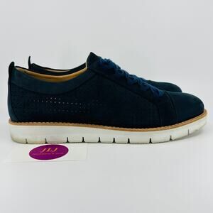 Samuel Hubbard Women's Wanderer Navy Blue Leather Sneakers W1310 Size 8.5